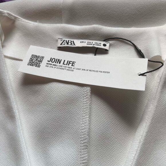 ZARA Fitted V-Neck Midi Dress Size Small NWT - Picture 3 of 6